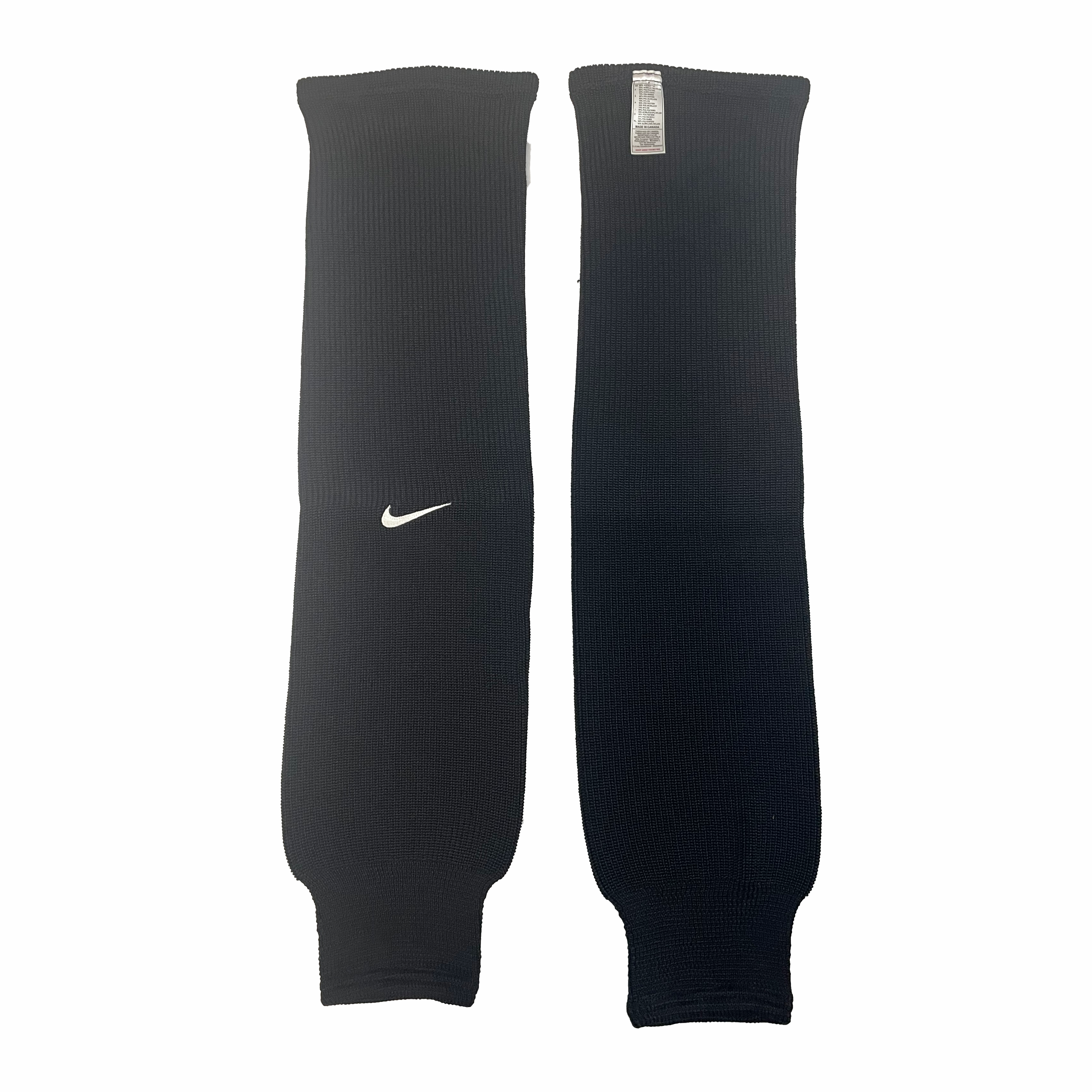 Nike - Chaussettes de hockey en tricot usagées (noires)